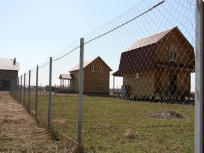 Забор из сетки рабицы в натяг с протяжкой арматуры 150 метров фото в Лыткарино